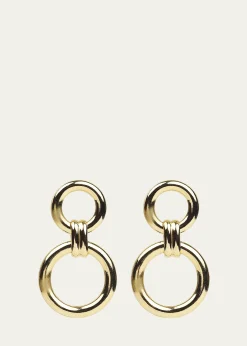 Ben-AmunCircle Post and Drop Earrings