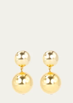 Ben-AmunGold Ball Clip-On Earrings