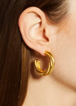 Ben-AmunGold Hoop Earrings