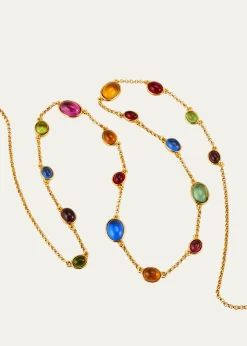 Ben-Amun24K Yellow Gold Multi-Stone Wrap Station Necklace
