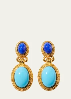Ben-AmunMulti Blue Drop Earrings