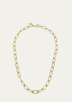 Ben-AmunOval-Link Chain Necklace, 18