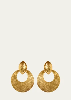 Ben-AmunTextured Hoop Clip-On Earrings