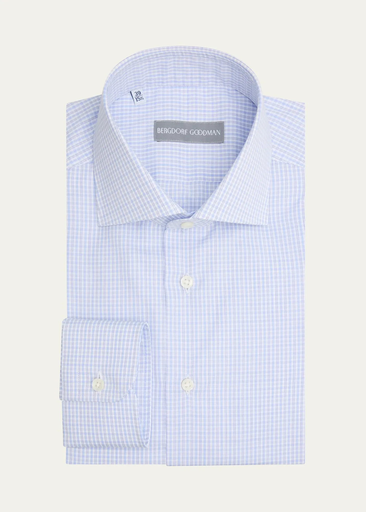 Bergdorf GoodmanMen's Check Button-Front Dress Shirt