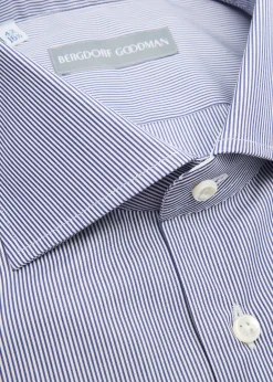 Bergdorf GoodmanMen's Cotton Petite Bengal Stripe Dress Shirt