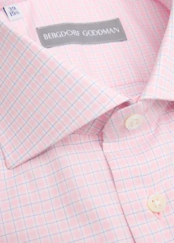 Bergdorf GoodmanMen's Mini Check Button-Front Dress Shirt