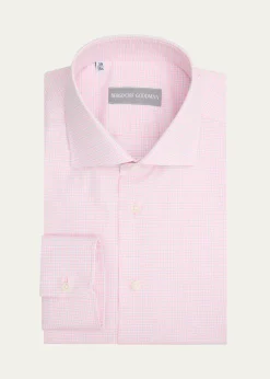 Bergdorf GoodmanMen's Mini Check Button-Front Dress Shirt