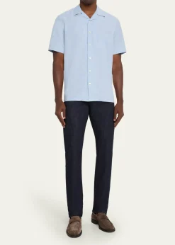 Bergdorf GoodmanMen's Suede Moc-Toe Penny Loafers