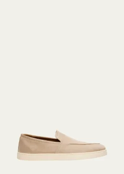 Bergdorf GoodmanMen's Suede Hybrid Sneaker Loafers