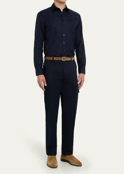 Bergdorf GoodmanMen's Suede Flex-Sole Penny Loafers