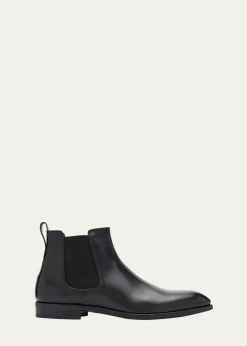 Bergdorf GoodmanMen's Calf Leather Chelsea Boots