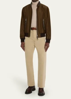 Bergdorf GoodmanMen's Moc-Toe Grained Leather Lace-Up Boots