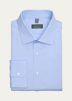 Bergdorf GoodmanMen's Solid Poplin Dress Shirt