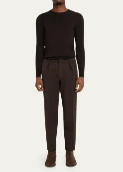 Bergdorf GoodmanMen's Suede Paneled-Gore Chelsea Boots