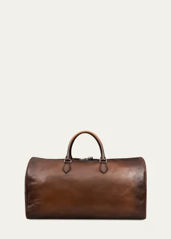BerlutiMen's Jour Off Leather Travel Bag, L