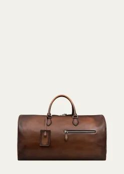 BerlutiMen's Jour Off Leather Travel Bag, L