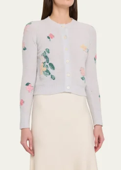 BERNADETTEClemente Floral Crewneck Cardigan