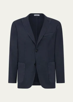 BoglioliMen's Wool European Fit K-Jacket