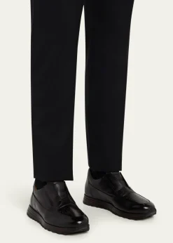 BontoniMen's Amabile Soft Leather Slip-On Sneakers