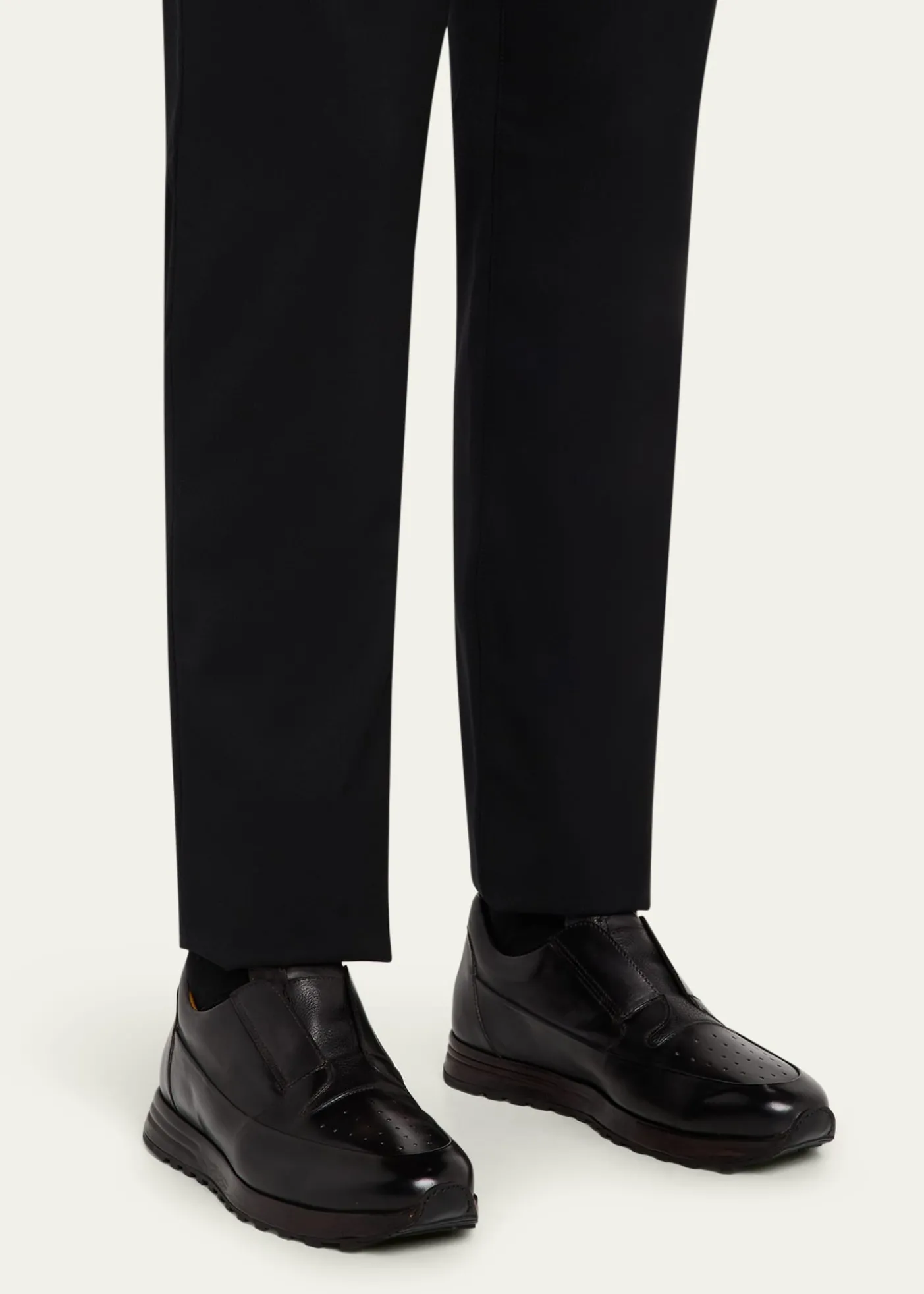 BontoniMen's Amabile Soft Leather Slip-On Sneakers