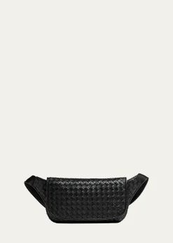 Bottega VenetaMen's Veneto Intrecciato Leather Sling Bag
