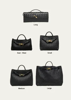 Bottega VenetaAndiamo Small Leather Top-Handle Bag