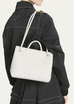 Bottega VenetaAndiamo Small Leather Top-Handle Bag
