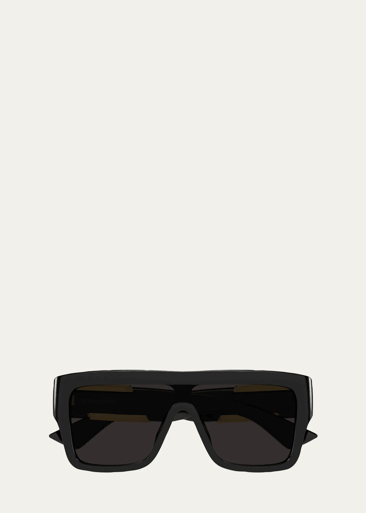 Bottega VenetaBV1451S-001 Acetate Rectangle Sunglasses