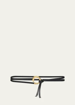 Bottega VenetaCintura Leather Wrap Belt