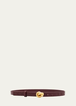 Bottega VenetaIntrecciato Leather Knot Belt