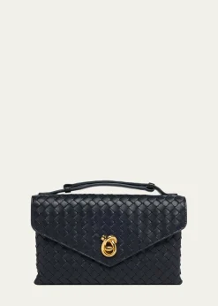 Bottega VenetaKnot Lock Leather Top-Handle Bag