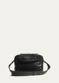 Bottega VenetaMen's Andiamo Intrecciato Leather Messenger Bag