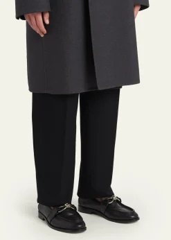 Bottega VenetaMen's Astaire Metallic Knot Napa Loafers