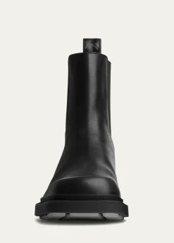 Bottega VenetaMen's Ben Smooth & Intrecciato Leather Chelsea Boots