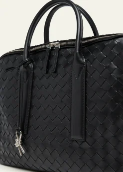 Bottega VenetaMen's Getaway Intrecciato Large Briefcase