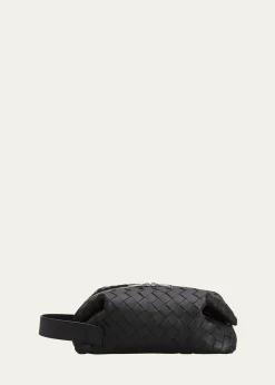 Bottega VenetaMen's Intrecciato Leather Toiletry Bag