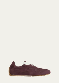 Bottega VenetaMen's Orbit Flash Suede & Nylon Low-Top Sneakers
