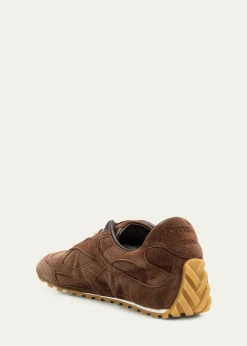 Bottega VenetaMen's Orbit Flash Suede Low-Top Sneakers