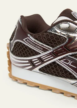 Bottega VenetaMen's Orbit Technical Fishnet Sneakers