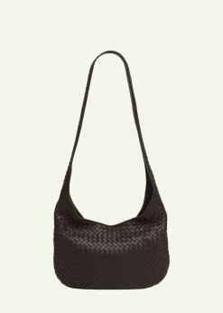 Bottega VenetaMen's Small Veneto Intrecciato Leather Shoulder Bag