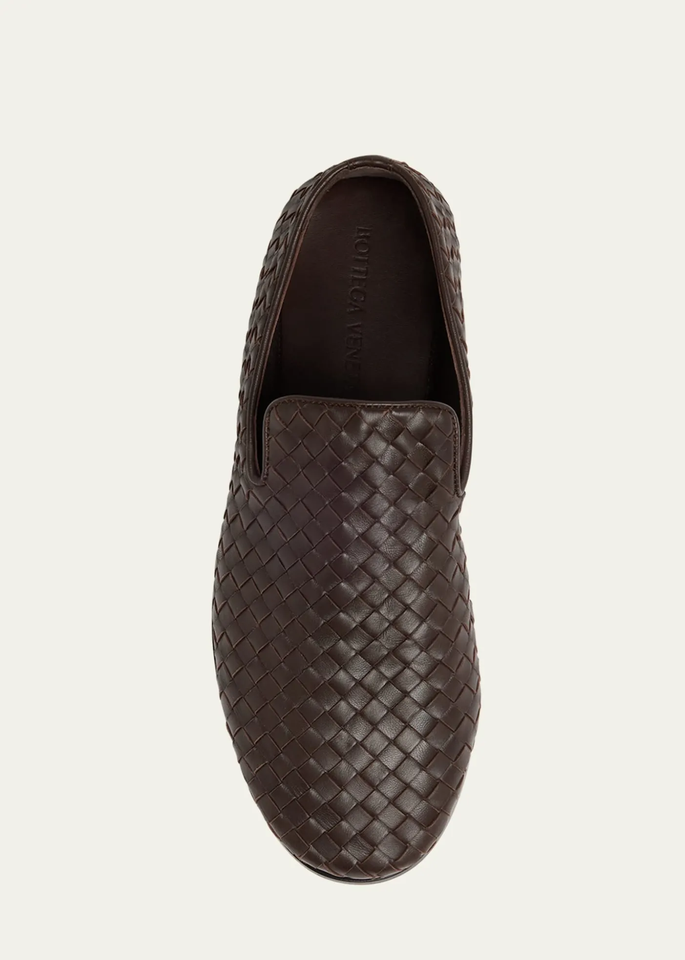 Bottega VenetaMen's Sunday Intrecciato Leather Slippers