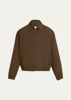 Bottega VenetaMen's Wool Blouson Jacket