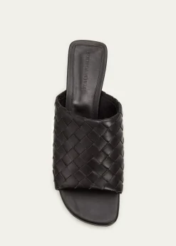 Bottega Veneta70mm Rosita Intrecciato Leather Wedge Mules