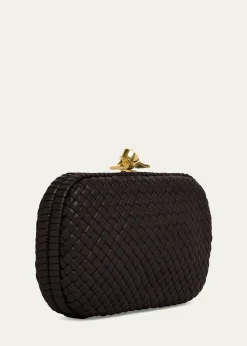 Bottega VenetaPadded Leather Sculptural Knot Clutch Bag