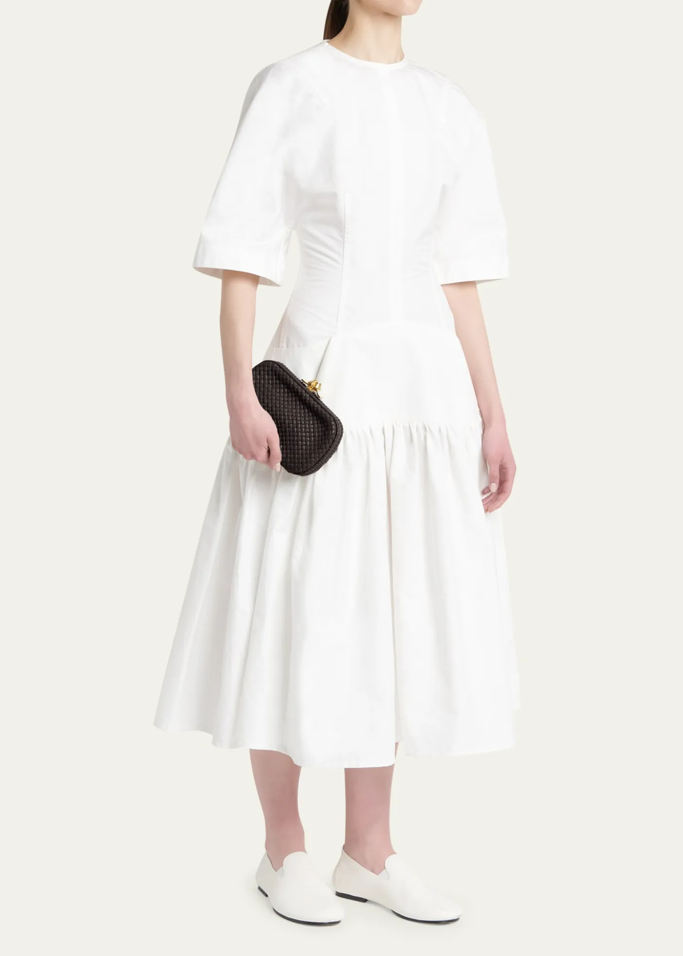 Bottega VenetaPadded Leather Sculptural Knot Clutch Bag