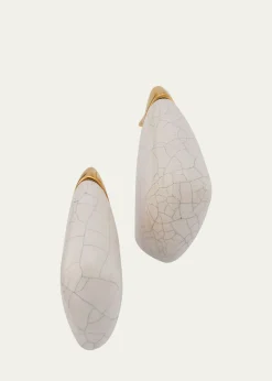 Bottega VenetaSmall Fin Ceramic Earrings
