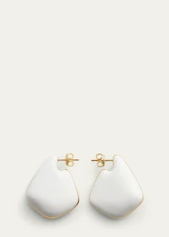 Bottega VenetaSmall Fin Enamel Earrings