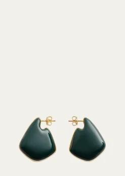 Bottega VenetaSmall Fin Enamel Earrings