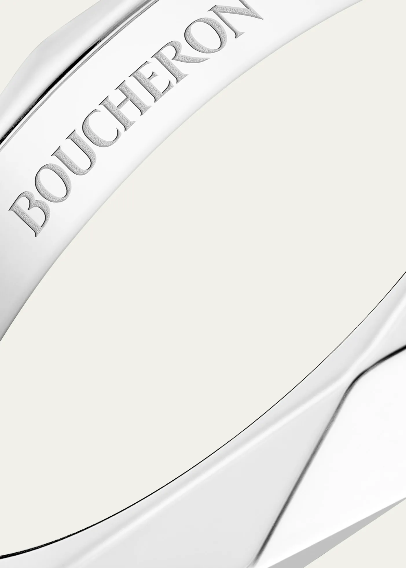 BoucheronFacette Medium Platinum Wedding Band Ring