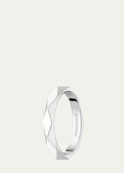 BoucheronFacette Medium Platinum Wedding Band Ring